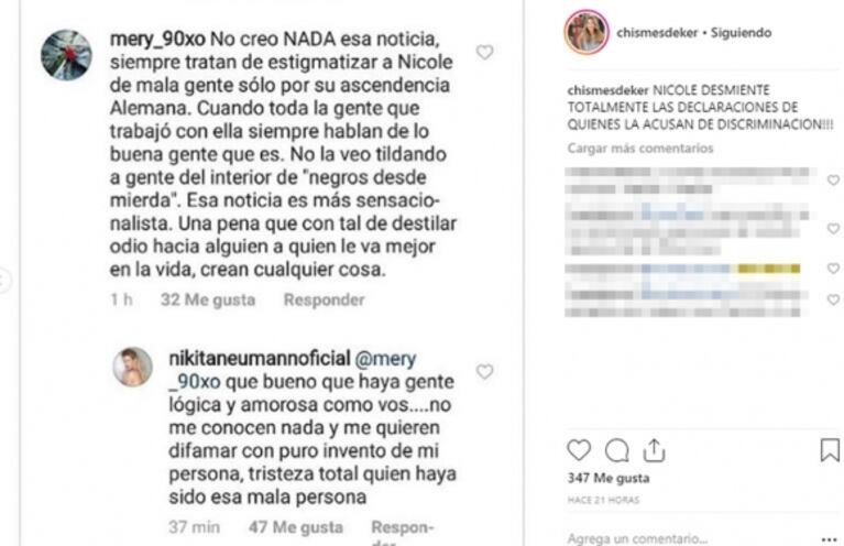 Acusaron a Nicole Neumann por discriminación en Tucumán: fuerte respuesta de la top