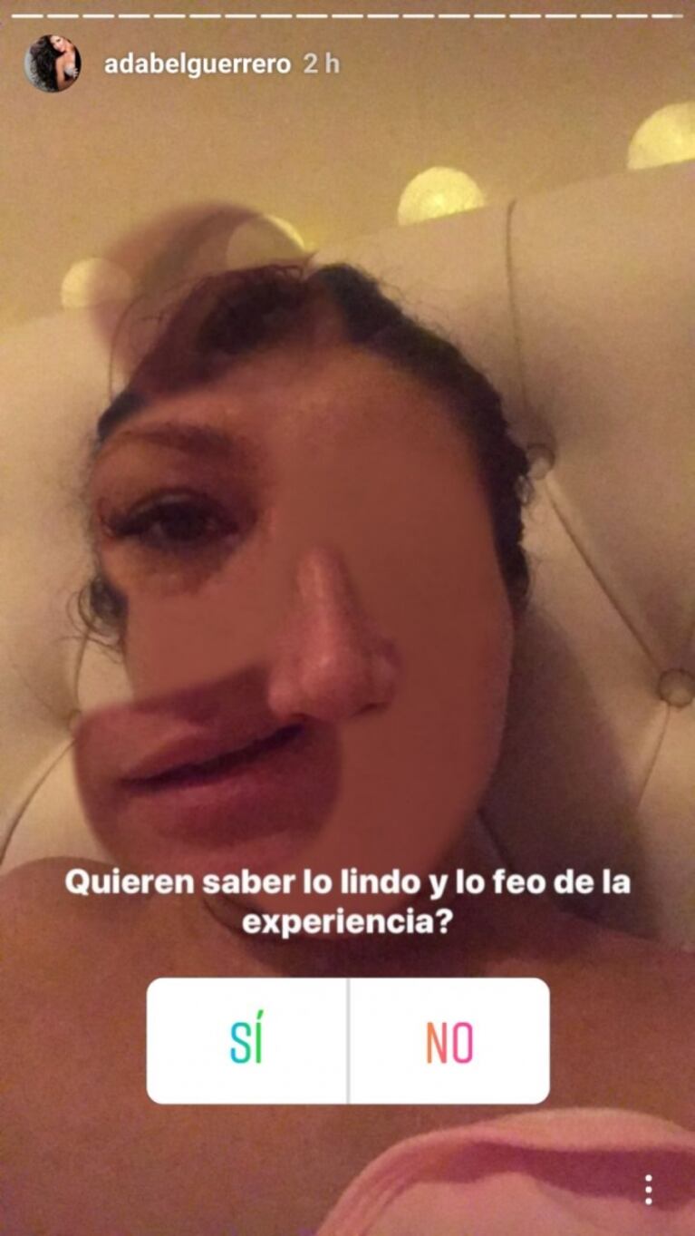 Adabel Guerrero reveló por qué no muestra la carita de su beba: "Lo que pasa es que el papá no quiere"