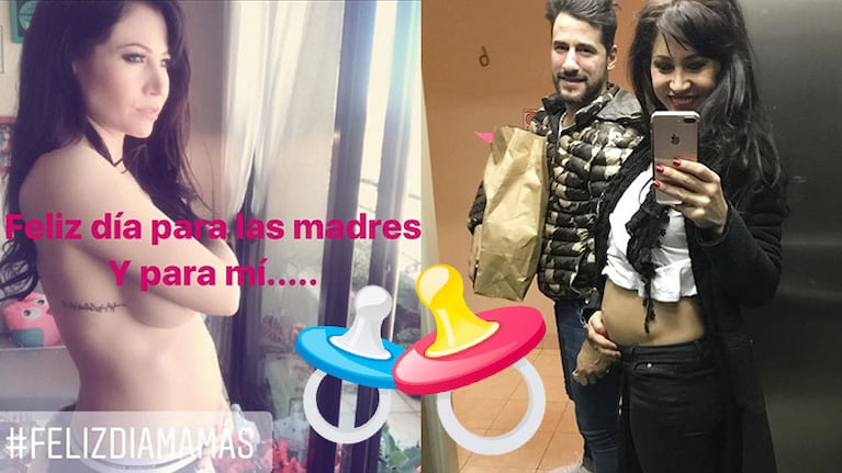  Adabel Guerrero y su foto más sexy embarazada para celebrar el Día de la Madre