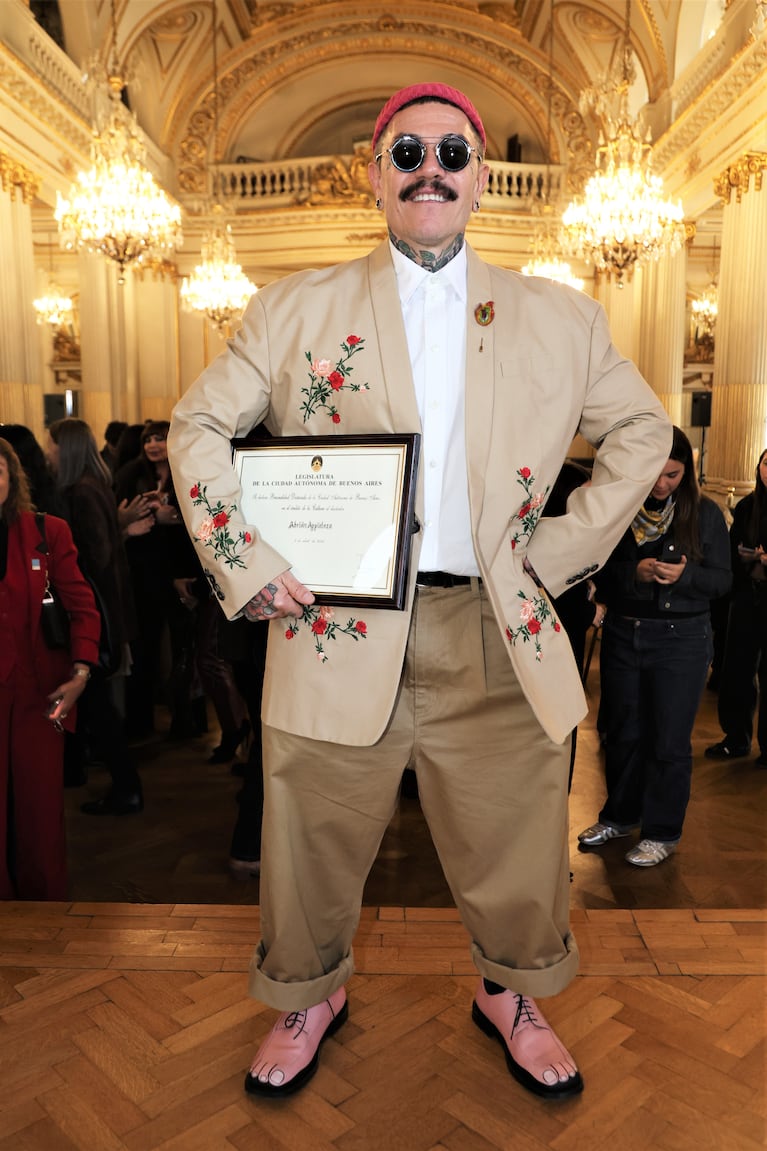 Adrián Appiolaza fue distinguido como personalidad destacada de la cultura de la Ciudad de Buenos Aires. Foto: prensa