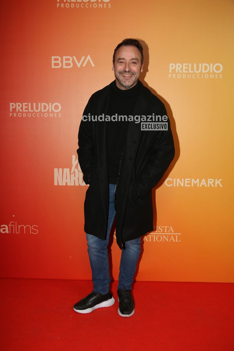Adrián Pallares en el estreno de Yo Narciso (Foto: Movilpress).