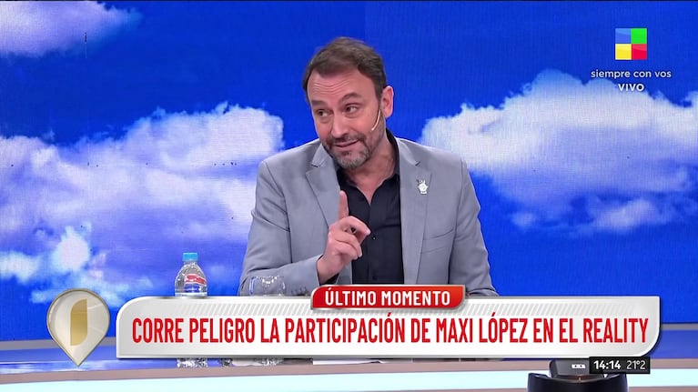 Adrián Pallares en Intrusos (Foto: captura de América).