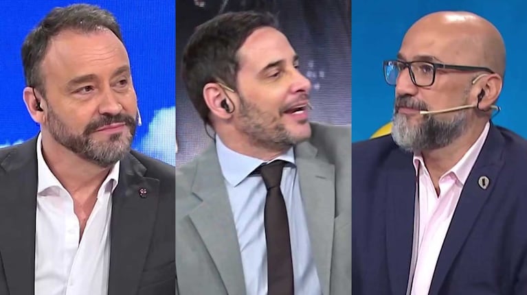 Adrián Pallares, Rodrigo Lussich y Pablo Layus (Foto: capturas América TV)