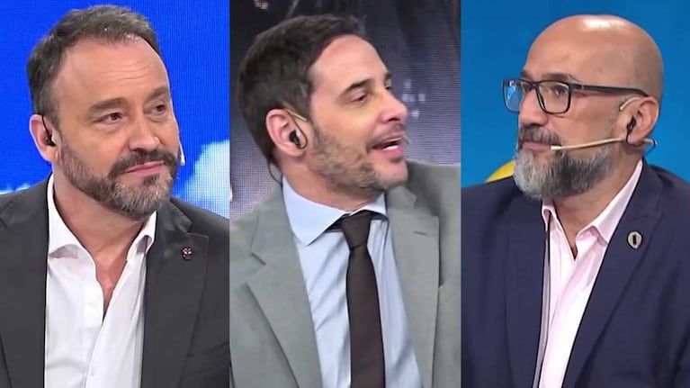 Adrián Pallares, Rodrigo Lussich y Pablo Layus (Foto: capturas América TV)