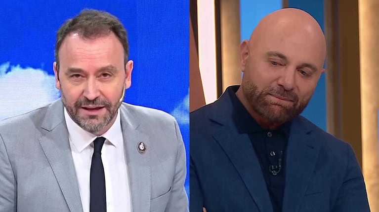 Adrián Pallares y Germán Martitegui (Fotos: capturas América y Telefe)