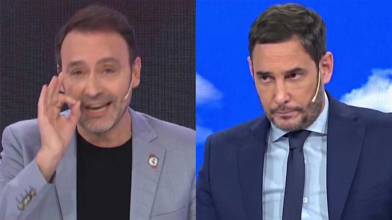 Adrián Pallares y Rodrigo Lussich (Fotos: eltrece y América TV)