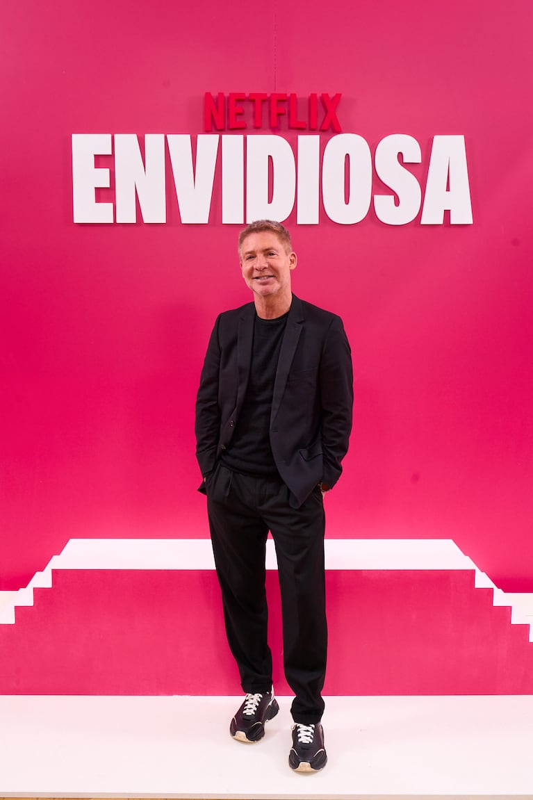 Adrián Suar en el estreno de la última temporada de Envidiosa (Foto: Loli Laboureau / Netflix © 2026).