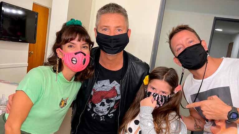Adrián Suar fue al teatro con su hija Margarita a ver Una Semana Nada más