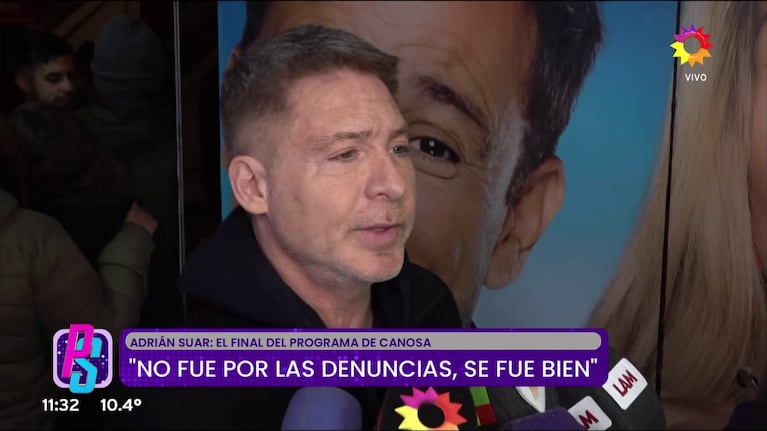 Adrián Suar habló en Puro Show (Foto: captura de eltrece).