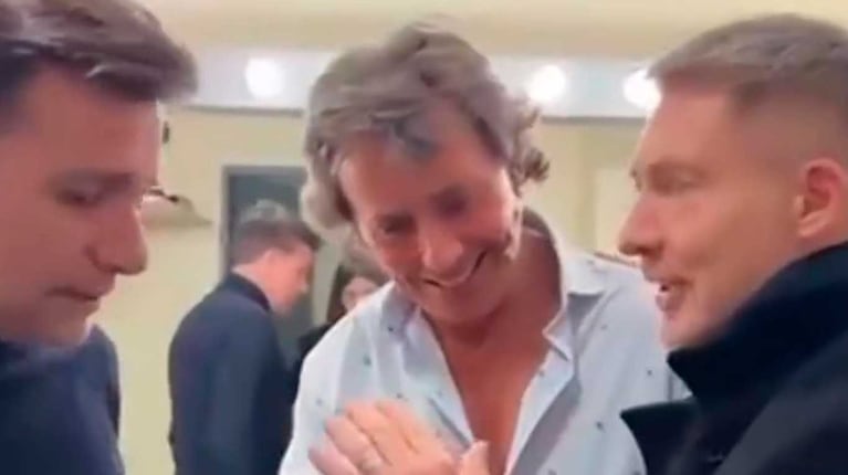 Adrián Suar, Martín Bossi y Gustavo Bermúdez (Foto: Instagram @ lacenadelostontos)