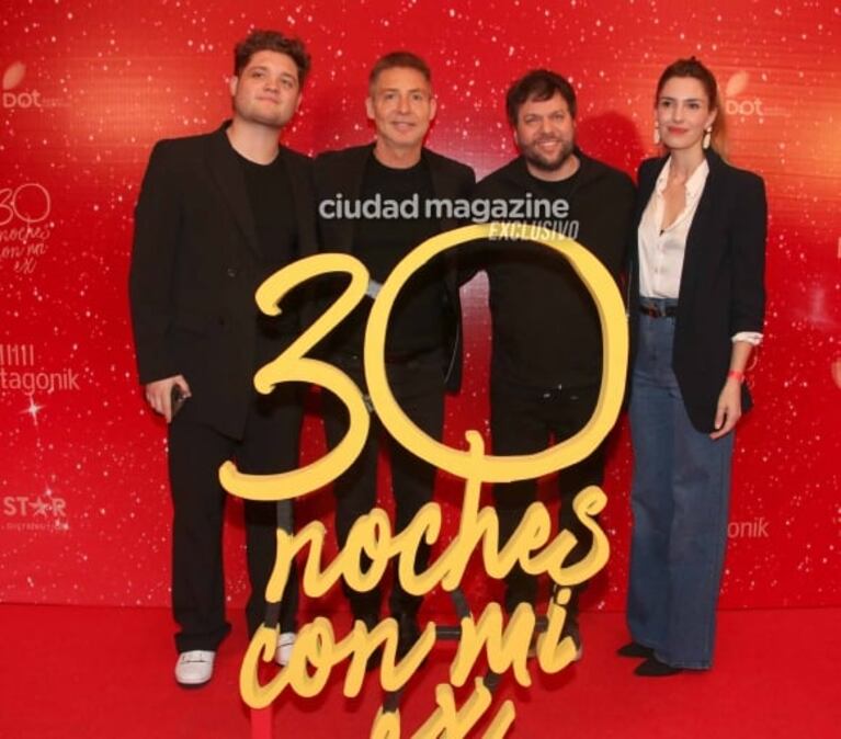Adrián Suar presentó "30 noches con mi ex": las fotos con sus hijos, su ex Griselda Siciliani y muchos amigos famosos