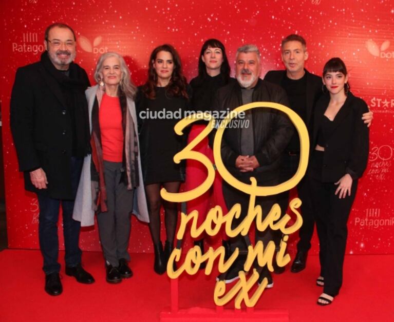 Adrián Suar presentó "30 noches con mi ex": las fotos con sus hijos, su ex Griselda Siciliani y muchos amigos famosos