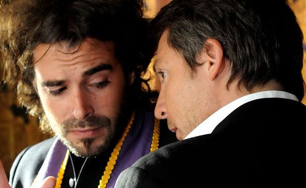 Adrián Suar y Nicolás Cabré en Los Unicos. (Foto: El Trece).