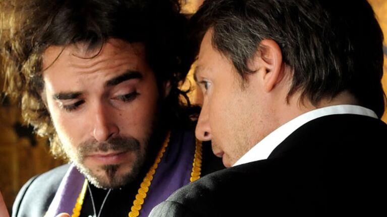 Adrián Suar y Nicolás Cabré en Los Unicos. (Foto: El Trece).