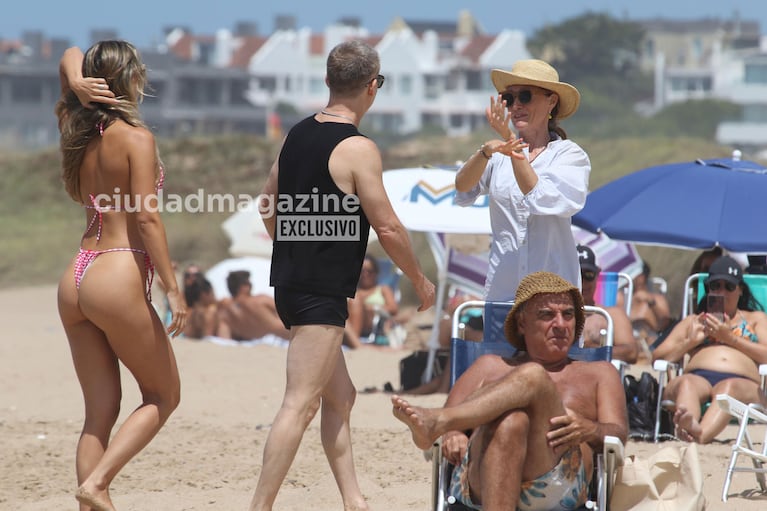 Adrián Suar y Rocío Robles, enamoradísimos en Punta del Este. (Crédito: RS Fotos)