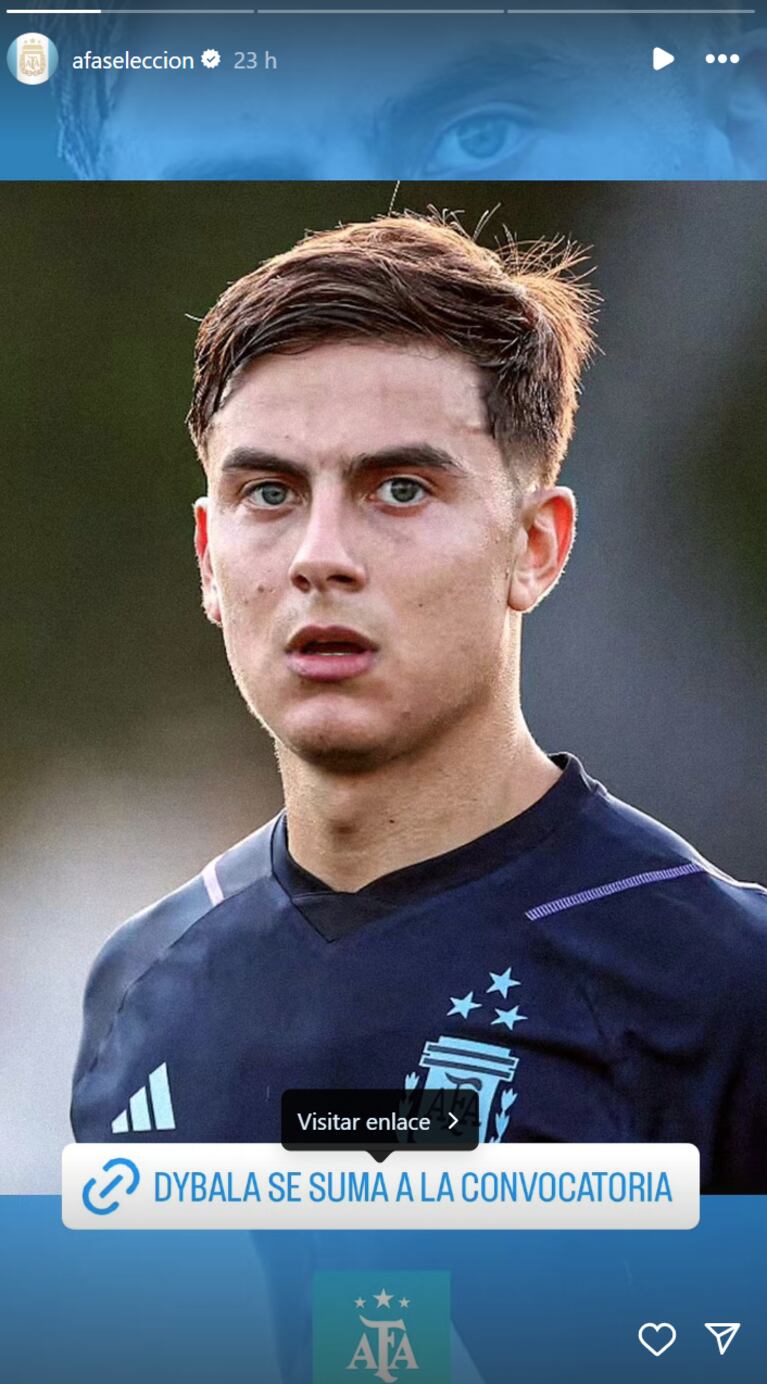AFA informó que Paulo se suma a la convocatoria del DT.