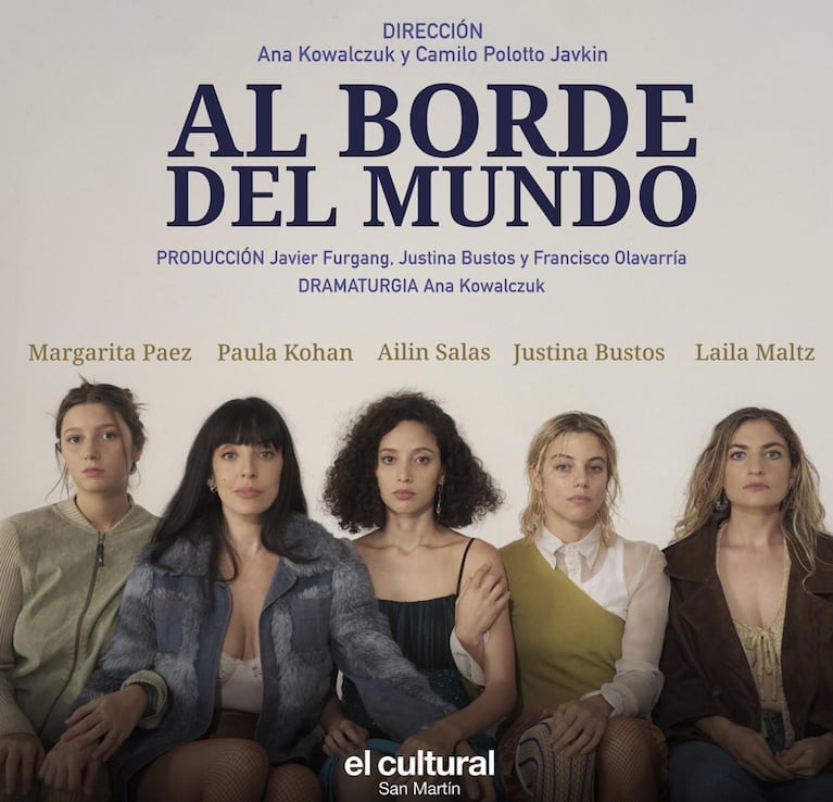 Afiche de la obra Al borde del mundo.
