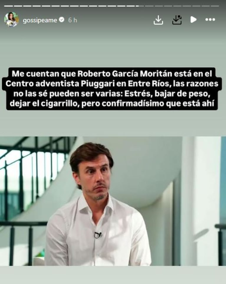Afirman que Moritán está internado en una clínica de Entre Ríos tras su escandalosa separación de Pampita (Foto: Instagram)