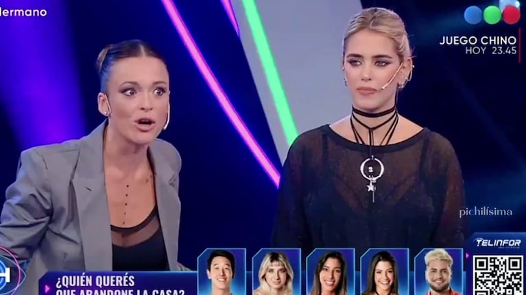Agostina Spinelli en el Debate de Gran Hermano.