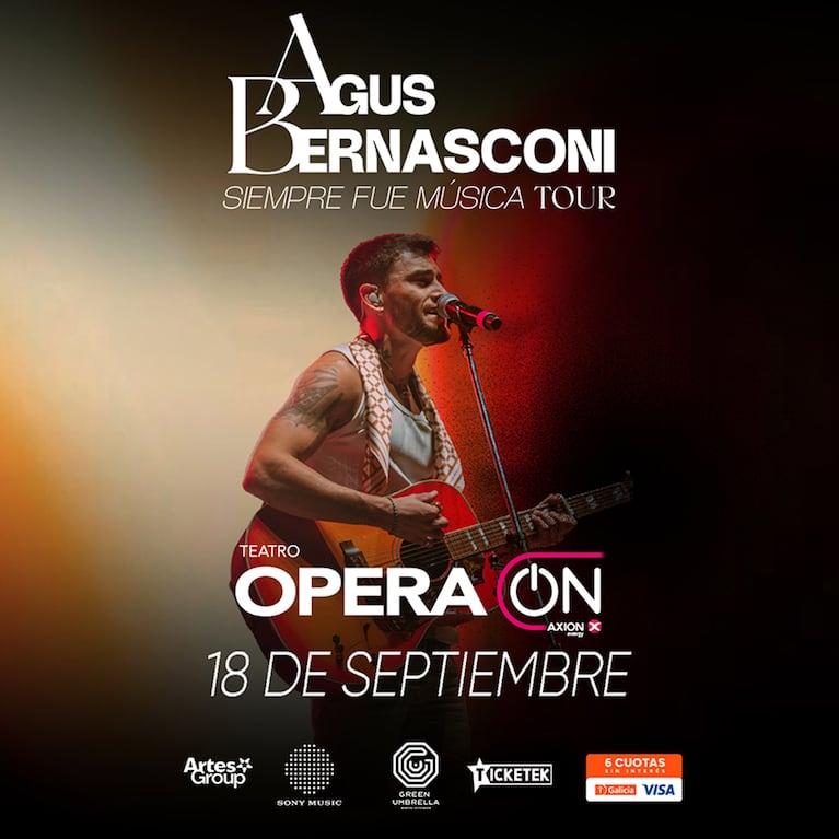 Agus Bernasconi anuncia su primer Teatro Ópera y lanza “Quién Dice”: fecha y entradas
