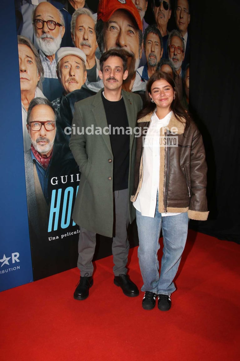 Agustín Aristarán y su hija (Foto: Movilpress)