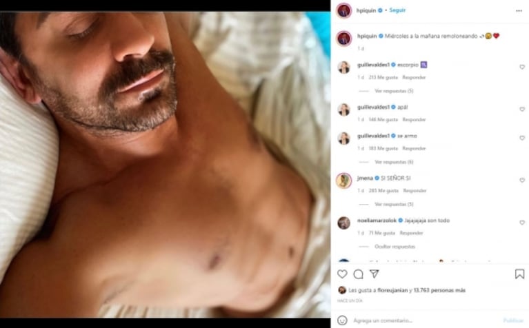 Agustín Barajas confesó cómo reacciona Hernán Piquín con sus fotos picantes:  "Me encanta que se ponga celoso"