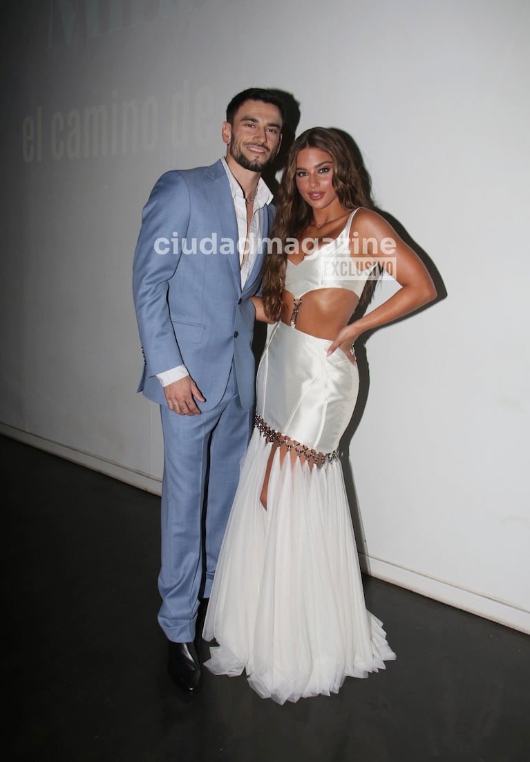Agustín Bernasconi y Noa Kirel presentaron su nueva serie (Foto: Movilpress).