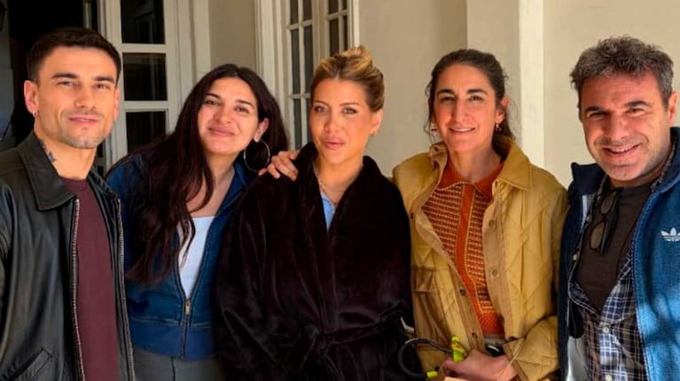 Agustín Bernasconi, Zaira y Wanda Nara y Marcelo de Bellis (Foto: Instagram @agusbernasconi07)