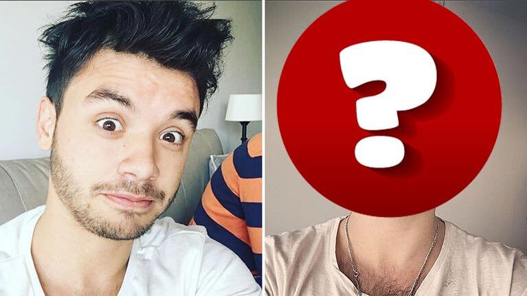 Agustín Casanova, antes y después de afeitarse. (Foto: Instagram)