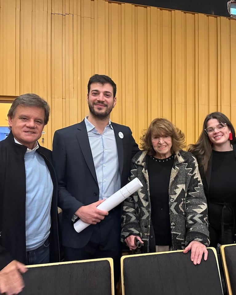 Agustín Funes el día de su graduación.