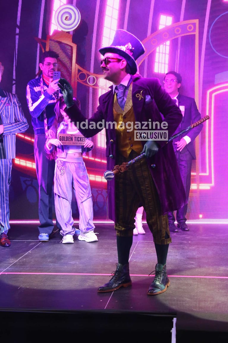 Agustín "Rada" Aristarán es Willy Wonka en Charlie y la Fábrica de Chocolates (Foto: Movilpress)