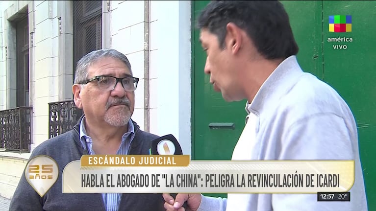 Agustín Rodríguez, abogado de la China Suárez (Foto: captura de América).