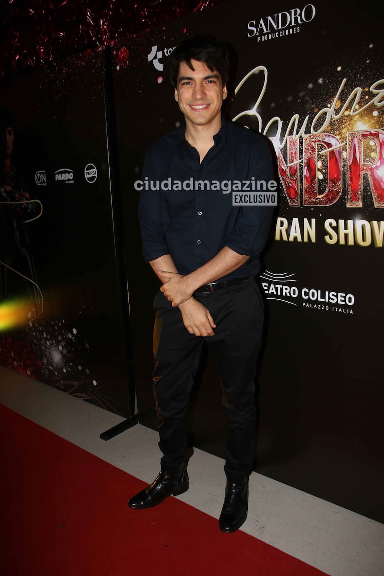 Agustín Sullivan en el musical de Sandro (Foto: Movilpress).