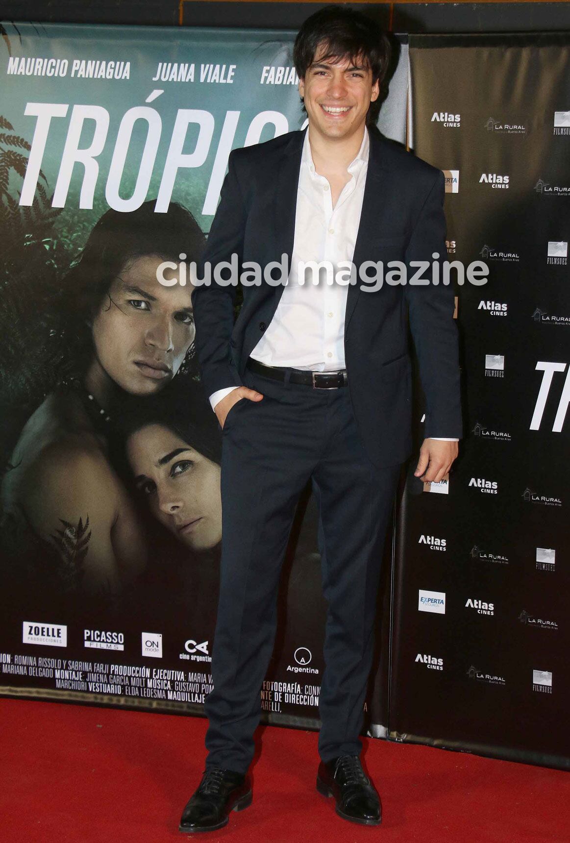 Agustín Sullivan en la avant premier de Trópico. (Foto: Movilpress)