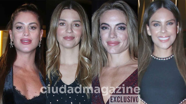 Agustina Casanova, Marcela Kloosterboer, Emilia Attias y Barby Franco (Fotos: Movilpress).