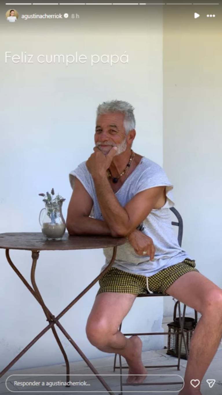 Agustina Cherri compartió fotos de su papá y sorprendió a sus seguidores: “Pensamos que era Ova Sabatini” | Créditos: Instagram @agustinacherriok