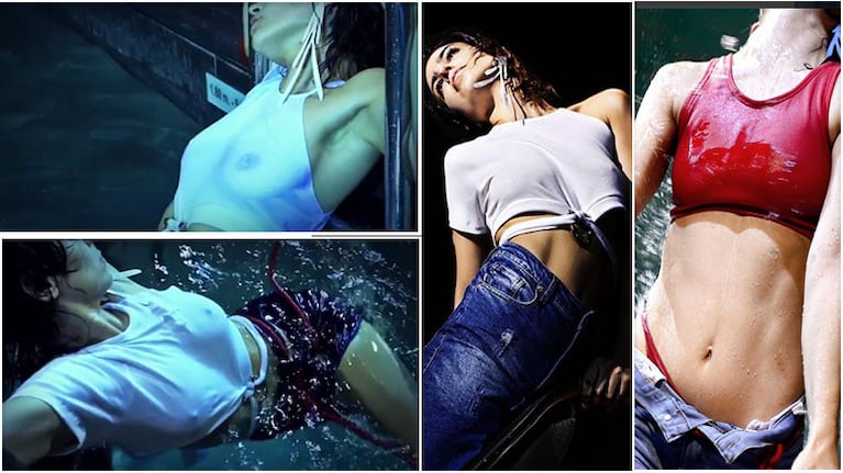 Agustina Cherri, súper sexy en una campaña de ropa. (Fotos: Instagram)