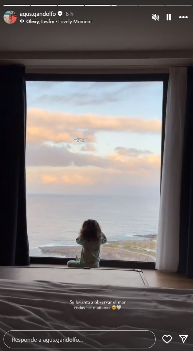 Agustina Gandolfo mostró la insólita costumbre de su hija con Lautaro Martínez
