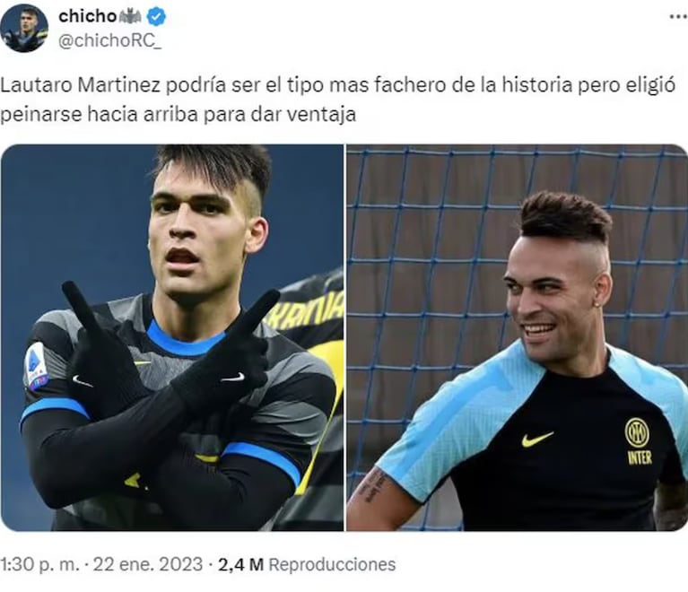 Agustina Gandolfo reveló el insólito motivo por el cual Lautaro Martínez se cambió radicalmente el look