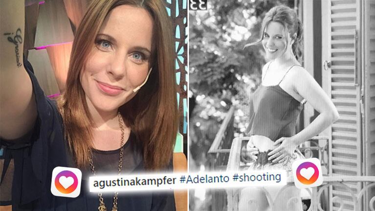 Agustina Kämpfer compartió la primera foto de su pancita embarazada. (Foto: Instagram)