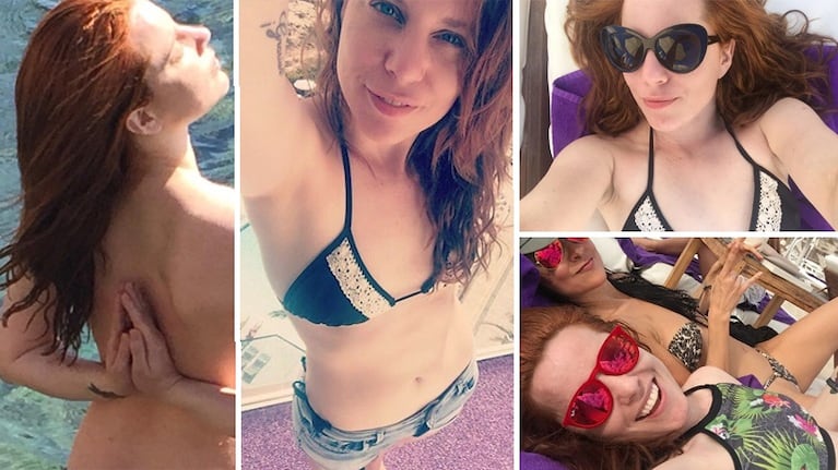 Agustina Kämpfer, días de playa.... ¡y topless! (Foto: Instagram)