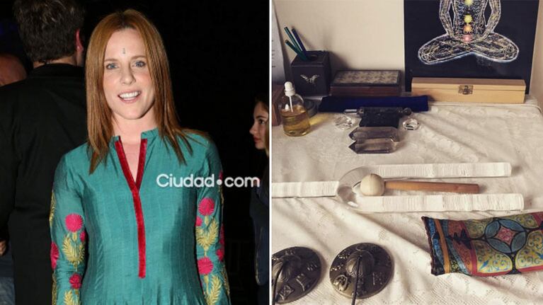 Agustina Kämpfer mostró su altar hinduista. (Foto: Instagram y Ciudad.com)