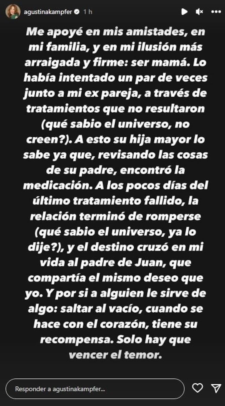 Agustina Kämpfer rompió el silencio y le respondió a More Rial: "Presencié hechos terribles, peligrosos y amenazantes"