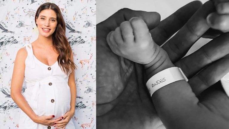 Agustina le dio la bienvenida a su hijo, Andes, en las redes.