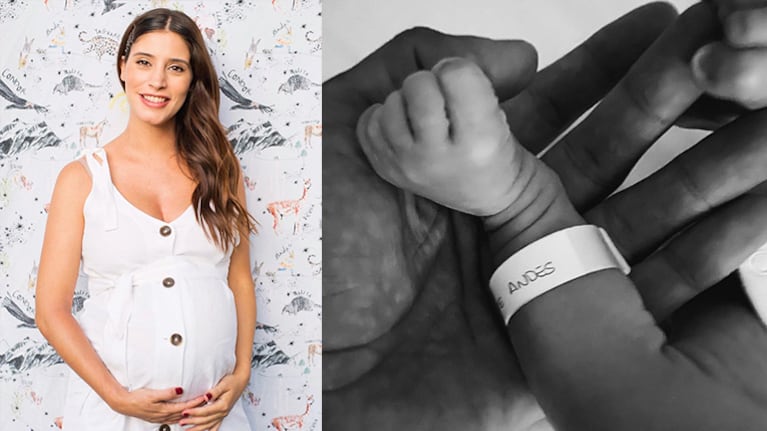 Agustina le dio la bienvenida a su hijo, Andes, en las redes.