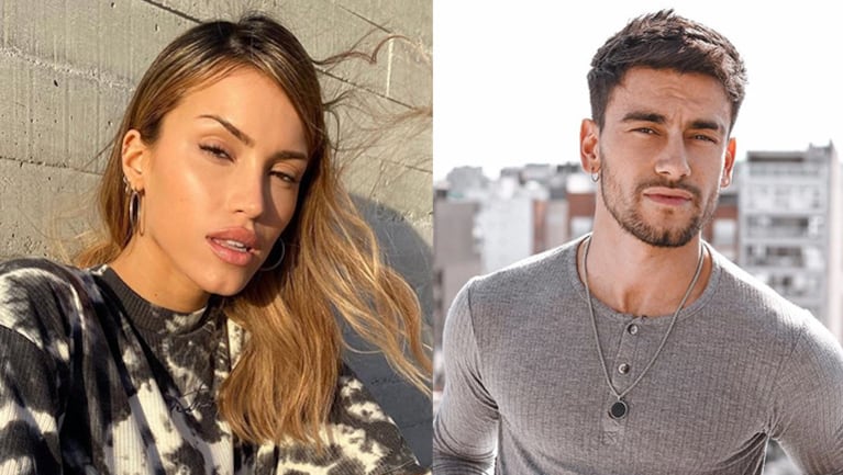 Agustina "piropea" a su novio a más no poder.