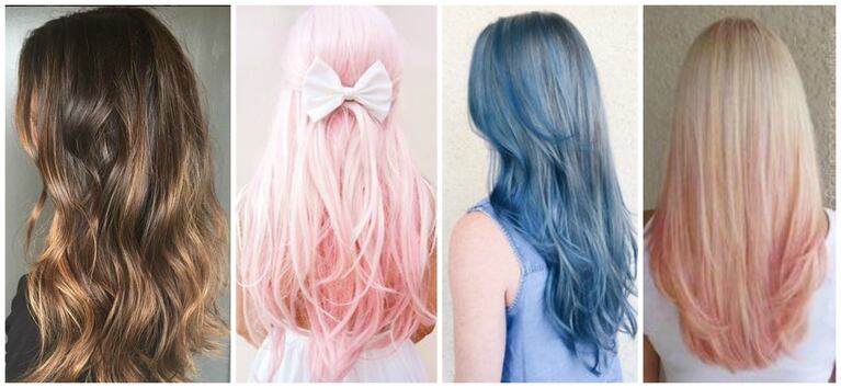 Ahora es tendencia llevar el cabello teñido de colores