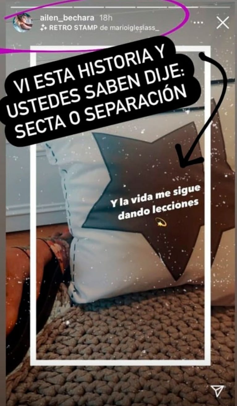 Ailén Bechara, ¿separada de Agustín Jiménez tras 4 años de amor?: "La vida me sigue dando lecciones"