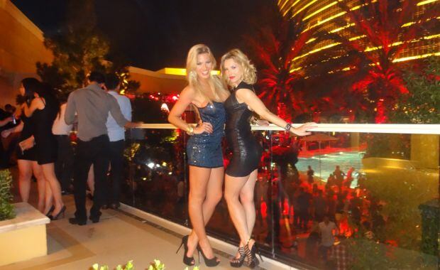 Ailén Bechara y Lorena Wells, en Las Vegas (Foto: álbum personal de Ailén Bechara).