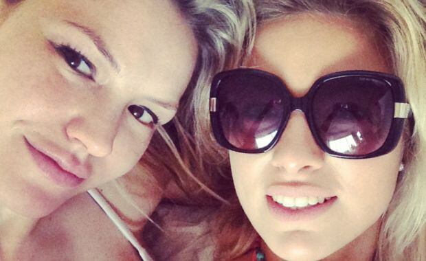 Ailén Bechara y Lorena Wells, en Las Vegas (Foto: álbum personal de Ailén Bechara).